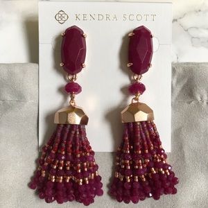 Kendra Scott Dove Gold Statement Earrings
